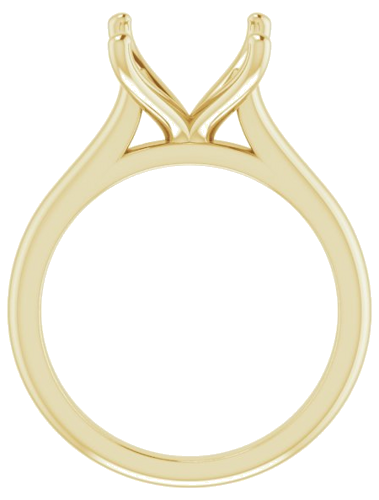 Sužadėtuvių Žiedas „Solitaire“ 585 Geltonojo Aukso Oval 12mm x 10mm (2)