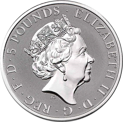 2 oz Queen Heraldic Beasts (Completer) 2021 Great Britain Silver Coin (3)