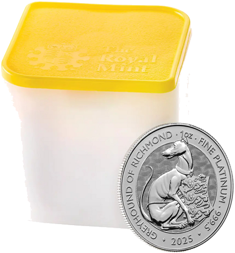 2025 Apvienotā Karaliste Tjūdoru zvēri: Ričmondas kurts 1 oz platīna monēta (6)