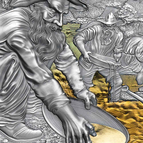 2000 franku GOLD RUSH 2021 Kamerūnas sudraba monēta (5)