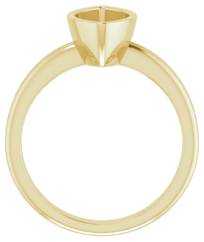 Sužadėtuvių Žiedas „Bezel-Set Solitaire“ 585 Geltonojo Aukso Marquise 12mm x 6mm (2)