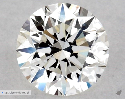 0.57 carat G-VVS2 Excellent cut Natūralus Round Deimantas (1)