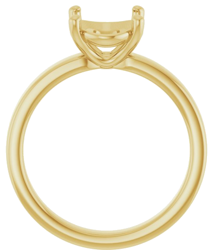 Sužadėtuvių Žiedas „Solitaire“ 585 Geltonojo Aukso Oval 10mm x 8mm (2)