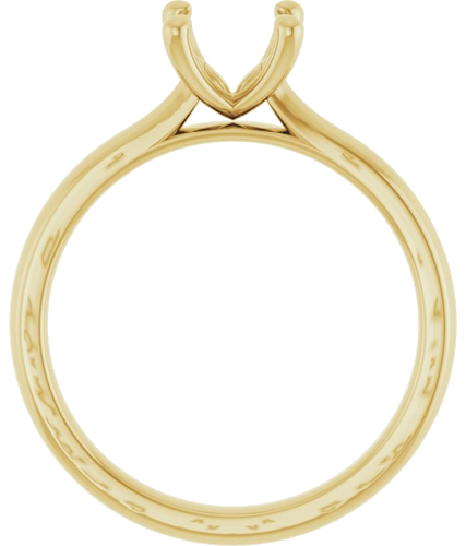 Sužadėtuvių Žiedas „Solitaire“ 585 Geltonojo Aukso Oval 8mm x 6mm (2)