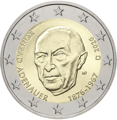 2026 Germany Konrad Adenauer 2 euro coin (1)