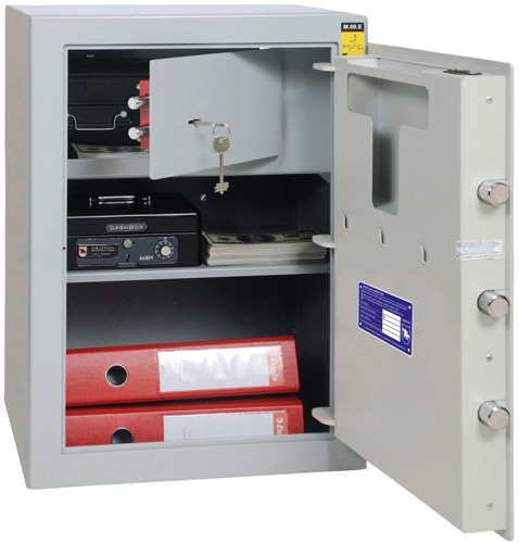 Įsilaužimams atsparus I saugumo klasės seifas Griffon M.60.E (53 kg) (2)