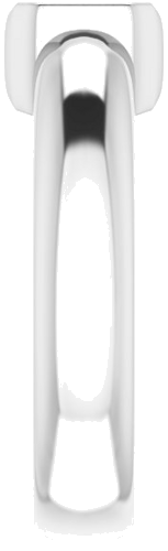 Sužadėtuvių Žiedas „Half Bezel Solitaire“ 585 Baltojo Aukso Asscher 6mm (4)