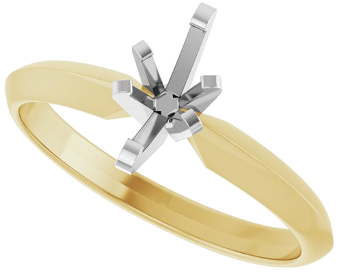 Sužadėtuvių Žiedas „Solitaire“ 585 Baltojo Ir Geltonojo Aukso Marquise 7mm x 4mm (5)