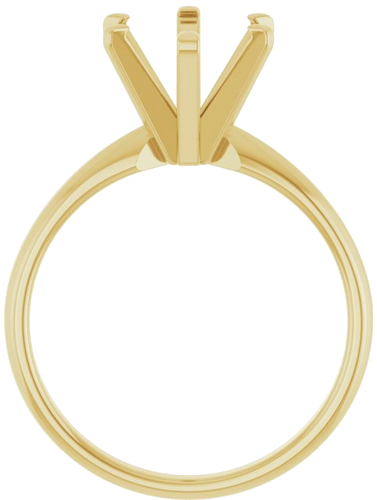 Sužadėtuvių Žiedas „Solitaire“ 585 Geltonojo Aukso Oval 10mm x 8mm (2)