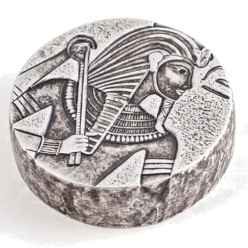 5 oz King Tut 2016 Čadas sidabrinė moneta (3)