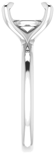 Sužadėtuvių Žiedas „Solitaire“ 585 Baltojo Aukso Round 10mm (4)