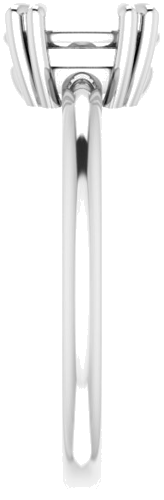 Sužadėtuvių Žiedas „Solitaire“ 585 Baltojo Aukso Oval 8mm x 6mm (4)