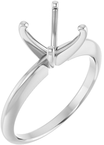 Sužadėtuvių Žiedas „Solitaire“ 950 Platinos Round 7.8mm x 8.6mm (1)