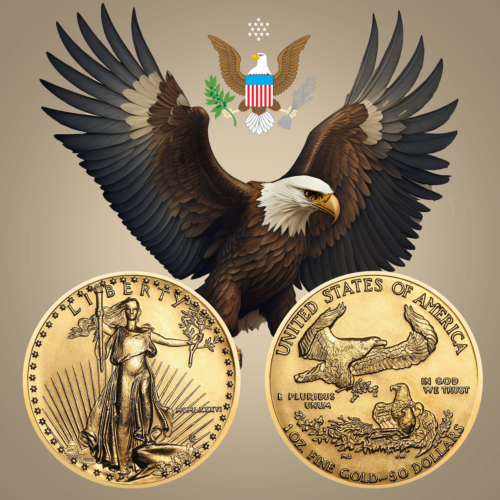 1 oz Amerikos Erelis 1987 JAV auksinė Proof moneta (7)