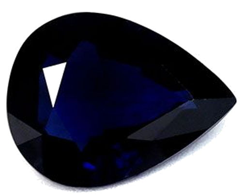 2.11 carat BLUE Pear Safyras (1)
