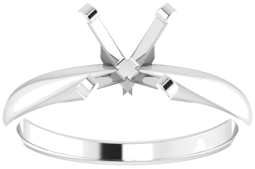 Sužadėtuvių Žiedas „Solitaire“ 417 Baltojo Aukso Square 5mm (3)