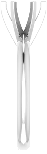 Sužadėtuvių Žiedas „Light Solitaire“ 585 Baltojo Aukso Round 6mm x 6.6mm (4)