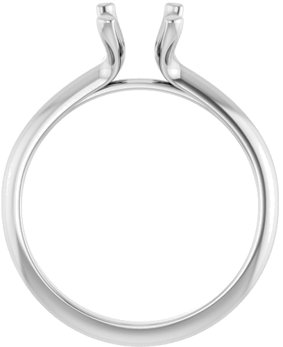 Sužadėtuvių Žiedas „Solitaire“ 585 Baltojo Aukso Emerald 8mm x 6mm (2)