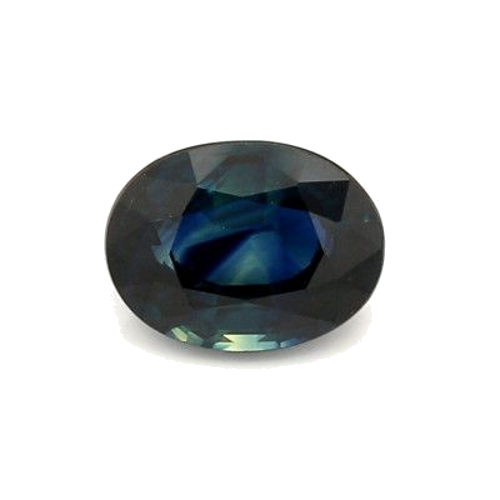 1.71 carat BLUE BRILLIANTSTEP cut Oval Safyras (1)
