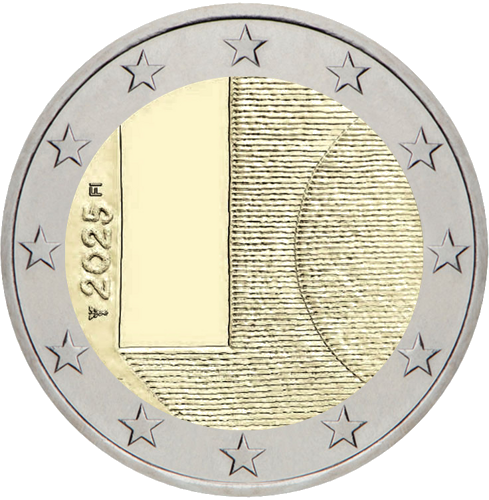 2025 Финландия Дипломация 2 евро монета (1)