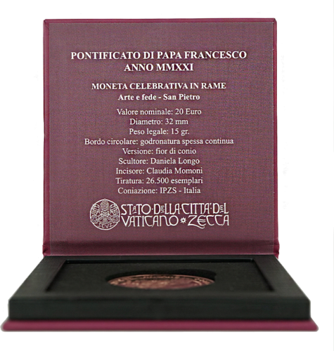 2021 Vatican City St. Peter 20 euro coin (4)