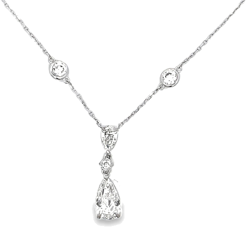 0.5 carat I-SI2 Natūralus Pear Deimantas (1)