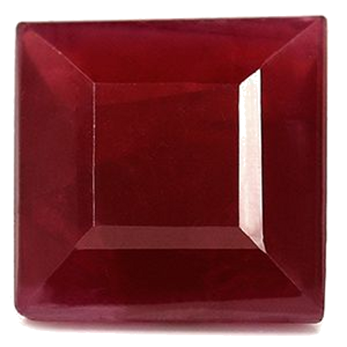 2.22 carat RED Square Rubinas (1)