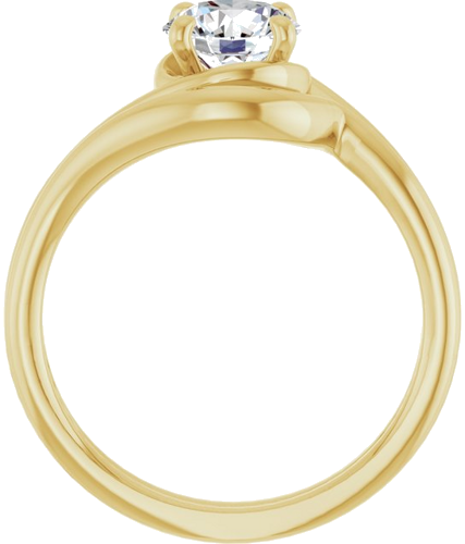 14K Yellow 6.5 mm Round Engagement Ring Mounting (7)