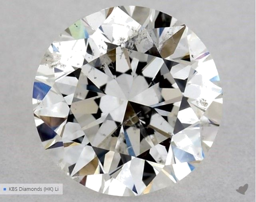1.0 carat G-SI2 Excellent cut Natūralus Round Deimantas (1)