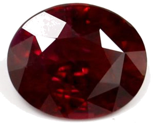 2.24 carat RED Oval Rubinas (1)