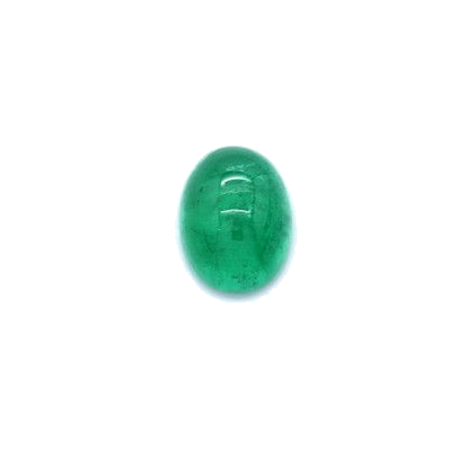 1.18 carat GREEN CABOCHON cut Oval Smaragdas (1)