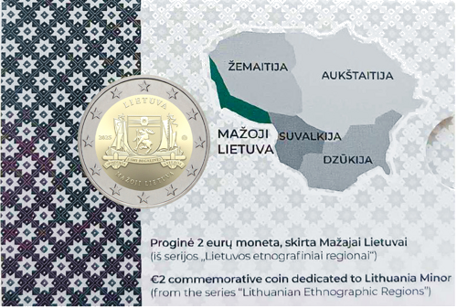 2025 Литва Малая Литва монета 2 евро BU монета (3)