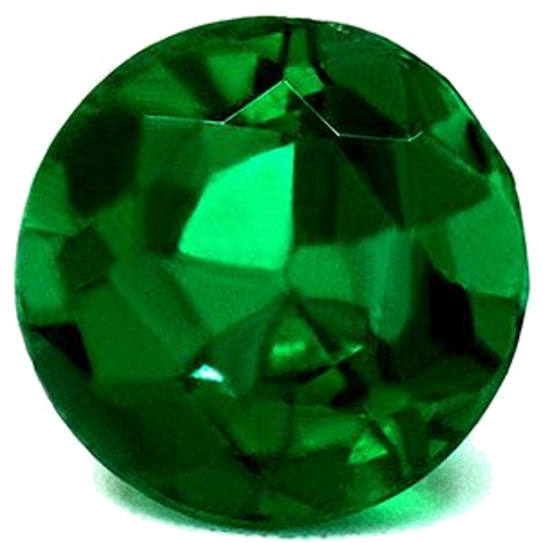 1.41 carat GREEN Round Smaragdas (1)