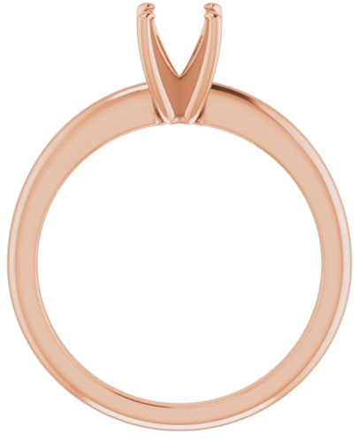 Sužadėtuvių Žiedas „Solitaire“ 585 Rožinis Aukso Round 5.5mm (2)