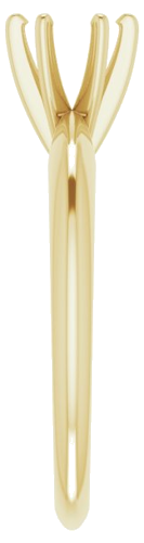 Sužadėtuvių Žiedas „Solitaire“ 585 Geltonojo Aukso Round 5.4mm x 5.7mm (4)