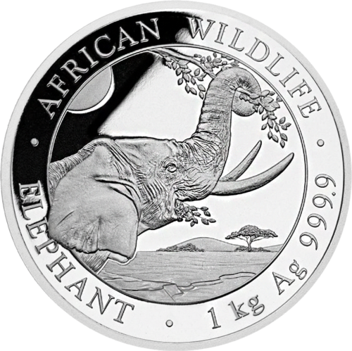 1 kg Elephants 2023 Somalia 2000 Shillings Silver Coin (1)