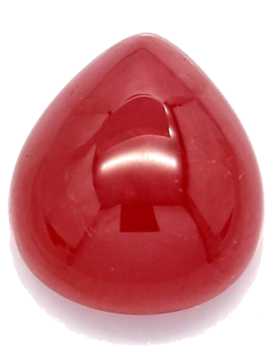 4.86 carat PINK CABOCHON cut Pear Safyras (1)