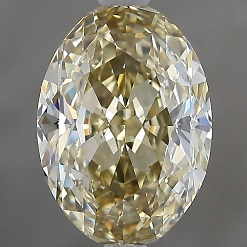 1.5 carat Fancy Yellow Brown-SI1 Natūralus Oval Deimantas (1)