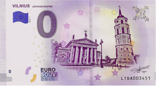 Vilnius Souvenir €0 banknote (1)