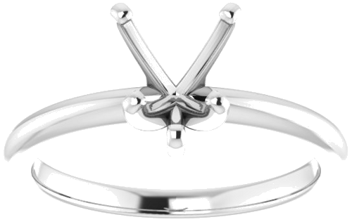 Sužadėtuvių Žiedas „Solitaire“ 585 Baltojo Aukso Heart Shape 7mm (3)