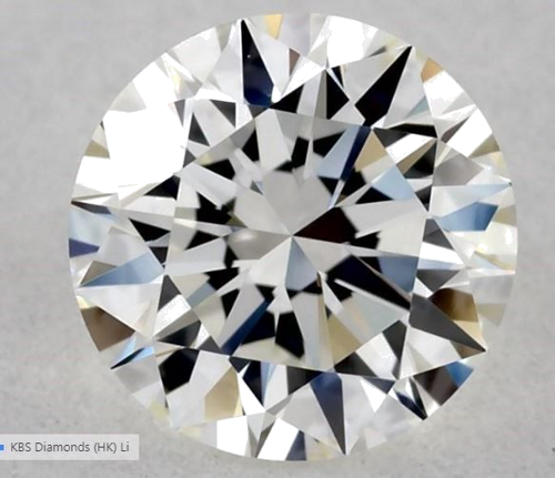 0.57 carat H-VVS2 Excellent cut Natūralus Round Deimantas (1)