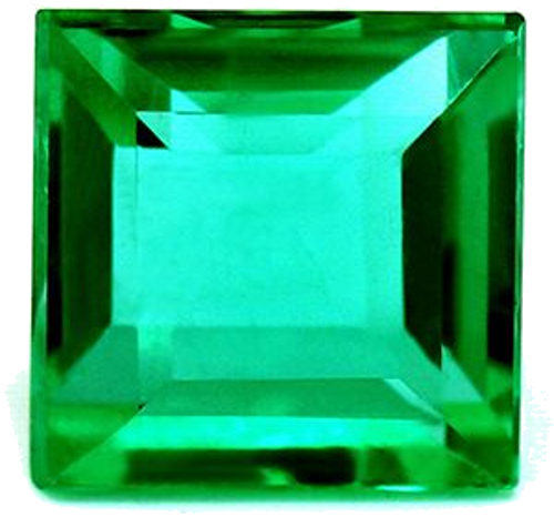 1.15 carat GREEN Square Smaragdas (1)