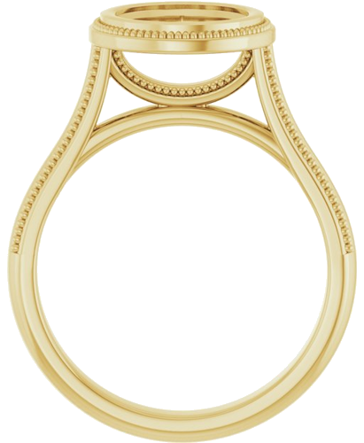 Sužadėtuvių Žiedas „Solitaire“ 585 Geltonojo Aukso Round 8mm (2)