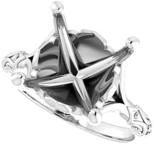 Continuum Sterling Silver 12 mm Round Solitaire Engagement Ring Mounting (5)