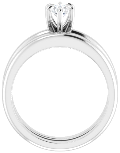 14K White 9x4.5 mm Marquise Solitaire Engagement Ring Mounting (7)