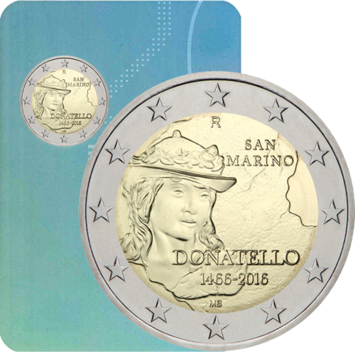 2016. gada Sanmarīno Donatello 2 eiro monēta (1)