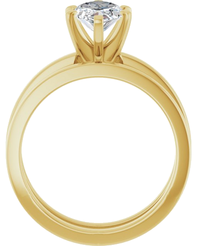 14K Yellow 12x6 mm Marquise Solitaire Engagement Ring Mounting (7)