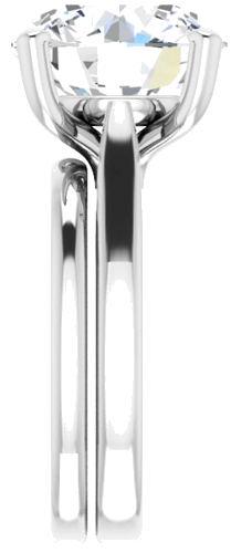 Sužadėtuvių Žiedas „Solitaire“ 950 Platinos Round 12mm (9)