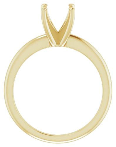 Sužadėtuvių Žiedas „Solitaire“ 585 Geltonojo Aukso Square 5.5mm (2)