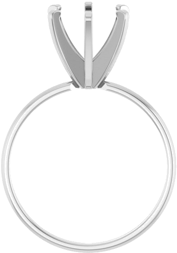 Sužadėtuvių Žiedas „Solitaire“ 585 Baltojo Aukso Round 8.2mm (2)